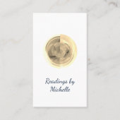 月結晶モダンボールシンプルタロット読取装置 名刺 (正面)