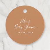 月絵を描赤ちゃんシャワー フェイバータグ (裏面)