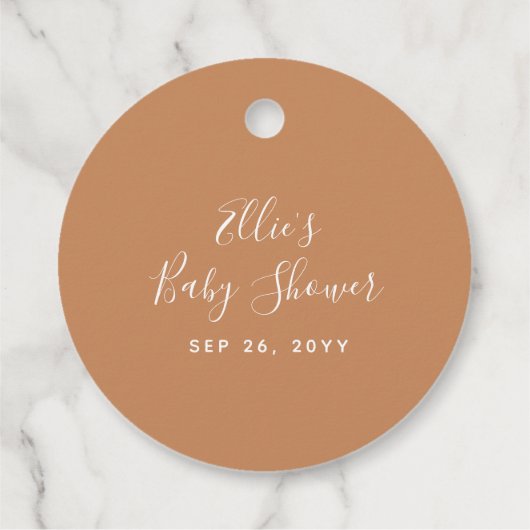 月絵を描赤ちゃんシャワー フェイバータグ (裏面)