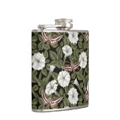 月花とスフィンクスの蛾 フラスク (右)