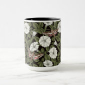 月花とスフィンクスの蛾 マグカップ (中央)