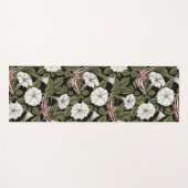 月花とスフィンクスの蛾 ヨガマット (正面(横))