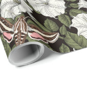 月花とスフィンクスの蛾 ラッピングペーパー (ロールコーナー)