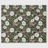 月花とスフィンクスの蛾 ラッピングペーパー (フラット)