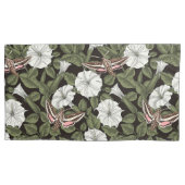 月花とスフィンクスの蛾 枕カバー (正面左)