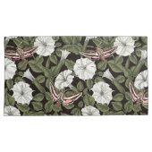 月花とスフィンクスの蛾 枕カバー (正面右)