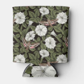 月花とスフィンクスの蛾 缶クーラー (正面)