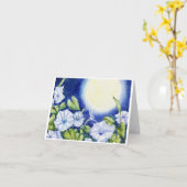 月花グリーティングカード カード (黄色い花)