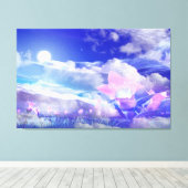 月花 キャンバスプリント (インサイチュ (ウッドフロア))