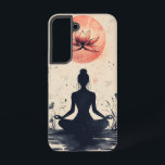 月蓮フローフォン SAMSUNG GALAXY S22ケース<br><div class="desc">赤月白熱［赤熱］光を放つの下の蓮の開花は、宇宙光の下での純粋さと変容を象徴する – 穏やかで神秘的な電話ケース。</div>