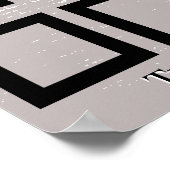 月表示の2.5X3IN写真社員 ポスター (角)