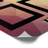 月表示の2.5X3IN写真社員 ポスター (角)