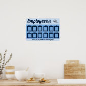 月表示の2.5X3IN写真社員 ポスター (キッチン)