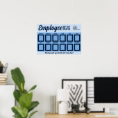 月表示の2.5X3IN写真社員 ポスター (ホームオフィス)