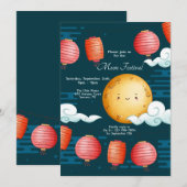 月見祭り 招待状 (正面/裏面)