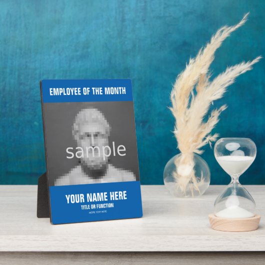 月認識写真プラークの従業員 フォトプラーク (側面)