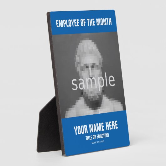 月認識写真プラークの従業員 フォトプラーク (側面)