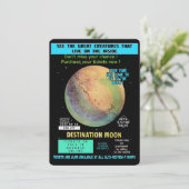 月買へのチケット!宇宙トラベルフラット カード (スタンド正面)