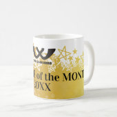 月賞のマグのフェイクな金ゴールドの星の従業員 コーヒーマグカップ (正面右)