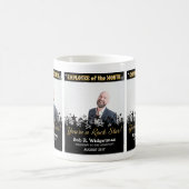 月賞のロックスターのカスタムな写真の従業員 コーヒーマグカップ (中央)