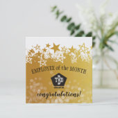 月賞カードのフェイクな金ゴールドの従業員 サンキューカード (スタンド正面)