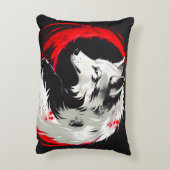 月赤オオカミ アクセントクッション (裏面(縦))