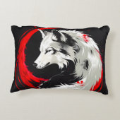 月赤オオカミ アクセントクッション (裏面)