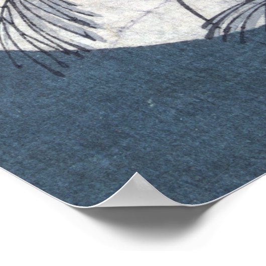 月越え山稲葉月岡芳年 ポスター (角)