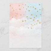 月越しに男女がピンクとブルーの招待状を明かす プログラム (裏面)