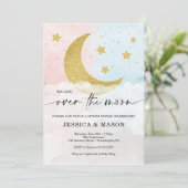 月越しに男女がピンクとブルーの招待状を明かす プログラム (スタンド正面)