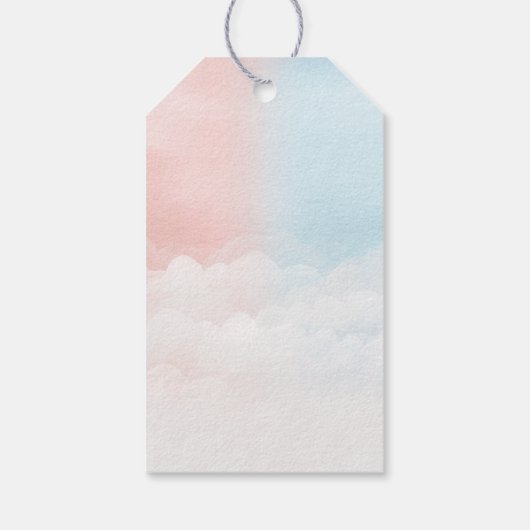 月越しジェンダーの明け方のメッセージカード ギフトタグ (裏面)