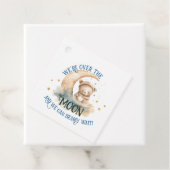 月越しテディベア男の赤ちゃんシャワー フェイバータグ (インサイチュ)