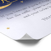 月越し性別おむつラッフルサインを明らかにする ポスター (角)