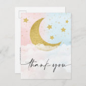 月越し性別を明らかにありがとう ポストカード (正面/裏面)