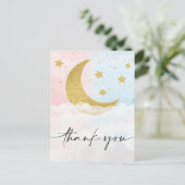 月越し性別を明らかにありがとう ポストカード (スタンド正面)