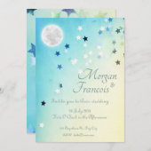 月越し – スター結婚リー 招待状 (正面/裏面)