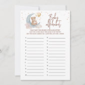 月越しABCベビーアルファベットゲームカード 招待状 (正面)