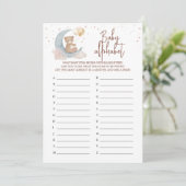 月越しABCベビーアルファベットゲームカード 招待状 (スタンド正面)