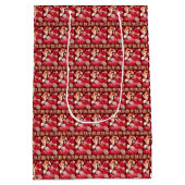 月辰年2024お祝い 中国の ミディアムペーパーバッグ (裏面)