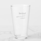 月退職した曜に幸せな人 タンブラーグラス (裏面)