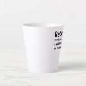 月退職した曜日に幸せな人おもしろい カフェラテマグ (正面)