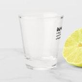 月退職した曜日に幸せな人おもしろい ショットグラス (左)