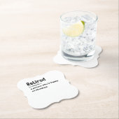 月退職した曜日に幸せな人おもしろい ペーパーコースター (インサイチュ)