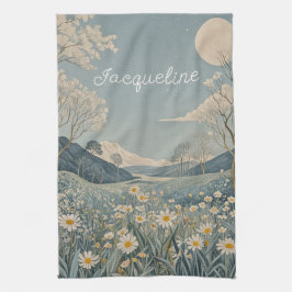 月野パーソナライズされた キッチンタオル