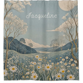 月野パーソナライズされた シャワーカーテン