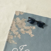 月野パーソナライズされた ビーチタオル (インサイチュ)