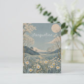 月野パーソナライズされた ポストカード (スタンド正面)