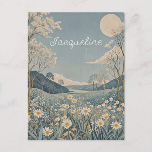 月野パーソナライズされた ポストカード (正面)