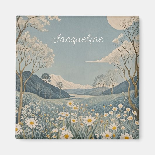 月野パーソナライズされた マグネット (正面)