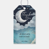 月銀河系の赤感謝していちゃんシャワー ギフトタグ (正面)